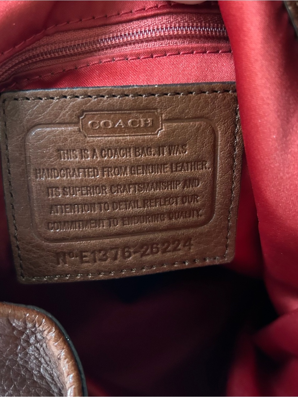 Vintage Coach Madison Phoebe Shoulder Bag Brown leather and gold hardware 26224 - Picture 4 of 11